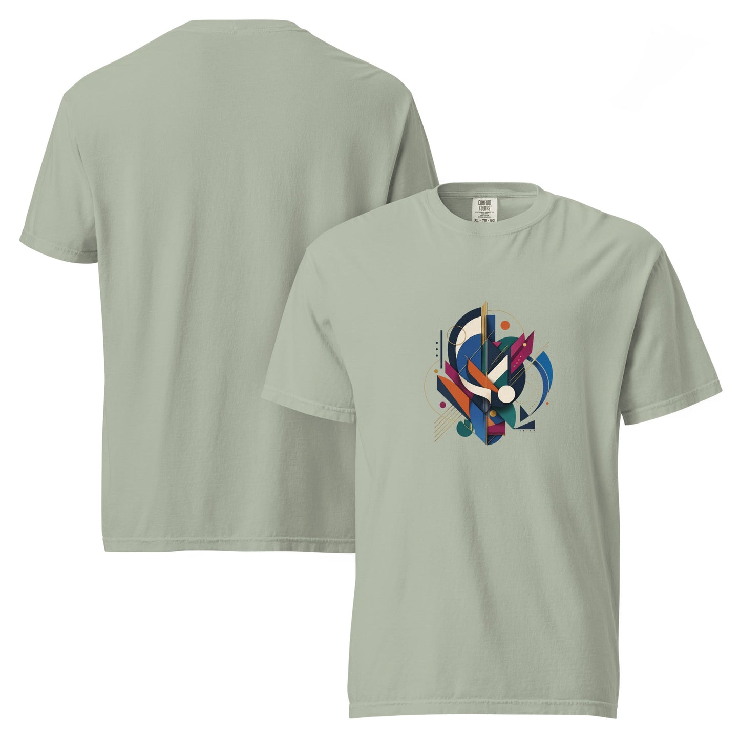 Abstract Geometric Layers Heavyweight Tee - North Pyramids-North Pyramids-North Pyramids-1407999_17707--Product mockup - 