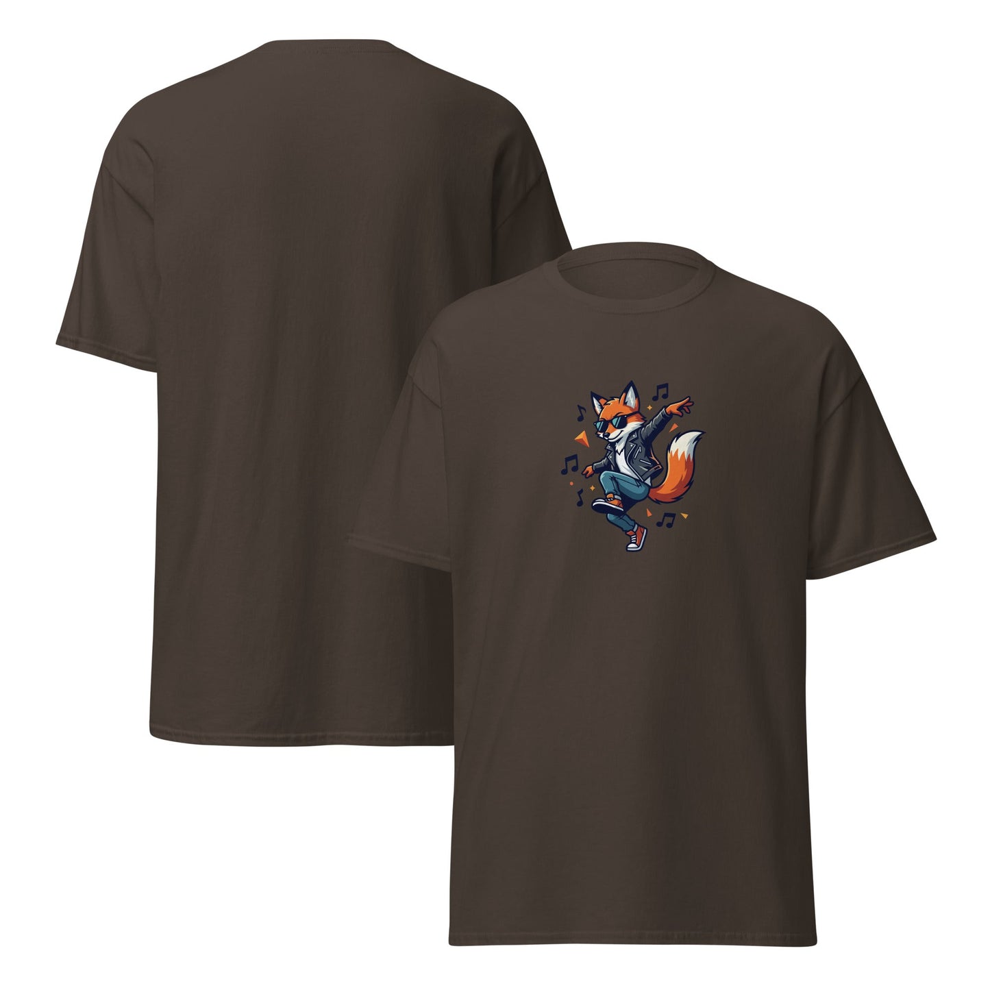 Foxy Moves Dancing Fox Graphic Tee - North Pyramids-North Pyramids-North Pyramids-9030819_15837--Product mockup - 