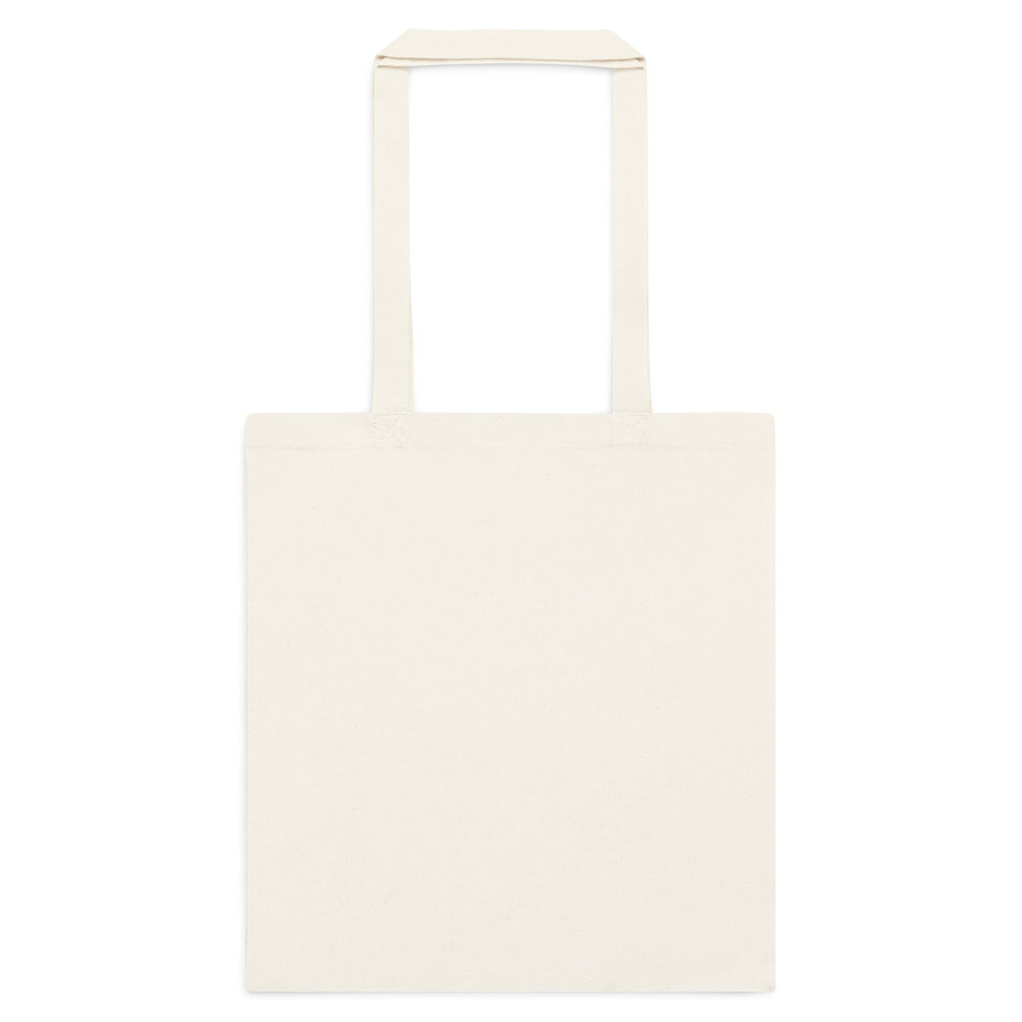 Natural cotton tote bag, plain front, with top handles