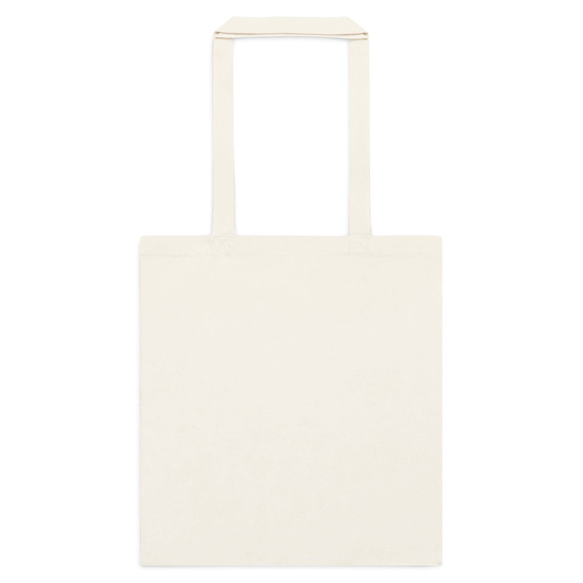 Natural cotton tote bag, plain front, with top handles
