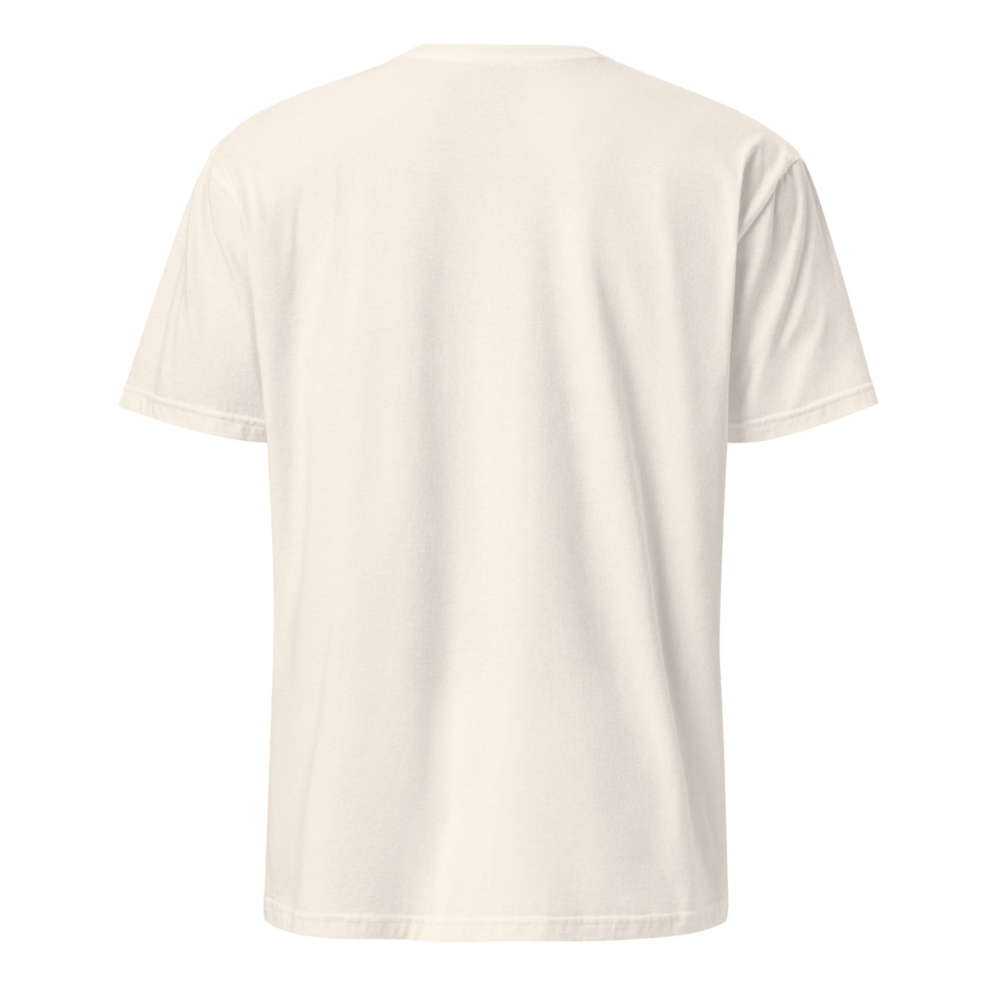 Off-white graphic tee with plain back