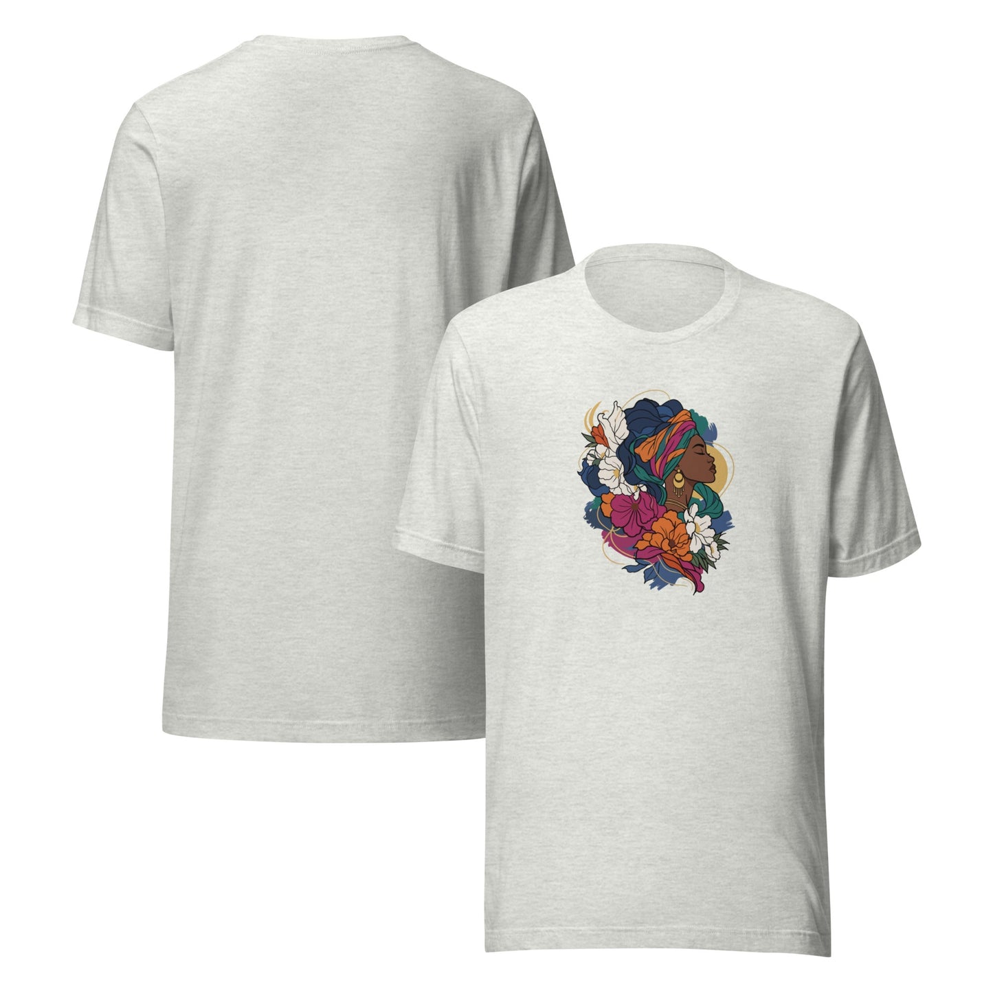 Regal profile with floral and fabric accents Flora Queen Graphic Tee - North Pyramids-North Pyramids-North Pyramids-3982780_4026--Product mockup - 